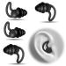 2 pairs of noise-reducing earplugs for sleeping silicone earplugs ultra soft reusable for sleep work reading cycling swimming traveling nap