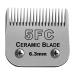 Detachable Pet Dog Grooming Ceramic Blades Compatible with Andis Size-5FC Cut Length 6.3mm 1/4 Compatible with Oster A5 Wahl KM Series Clippers