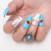 WOKOTO 30pcs 3D Hearts Nail Charms - Holographic Coloful Rhinestones & Gold Alloy Gems for Nail Art - Big Crystals Kit - Buy Online on GoSupps.com