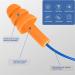 4 Pairs of Silicone Soundproof Earplugs with Rope & Storage Box - Noise Protection for Swimming & Hearing - Orange - Buy Online on GoSupps.com
