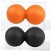 GLEAVI 2pcs Yoga Ball & Muscle Roller Set | Lacrosse & Peanut Massage Balls for Back Relief - International Shipping Available - Buy Online on GoSupps.com