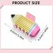 Pencil Claw Clip Fun Pencil Hair Clip Acrylic Pencil Hair Claw Clip for Women Girls Fun Teacher Hair Accessories Strong Hold Pencil Claw Clips For Thin Hair (Color : A+B) - Buy Online on GoSupps.com