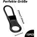 12 Pack Zipper Sliders - Durable Replacement Zipper Pulls for Suitcases Backpacks & Clothes - Black Zip Repair Solution - Buy Online on GoSupps.com