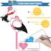 Buy Rattierch Baby Pink Stork Rattle Set - Perfect for Newborn Birth - Double-Sided Print with Wooden Stick & Name Tag Greeting Card - Buy Online on GoSupps.com