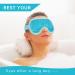 Reusable Gel Eye Mask for Puffy Eyes & Stress Relief - Hot Cold Beads - Blue - Buy Online on GoSupps.com