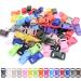 100 Pack Assorted 3/8 Curve Contoured Side Release Buckle for Parachute 550 Cord - FLC003-C Solid Mix - Sewing Accessories - Buy Online on GoSupps.com