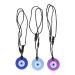Silicone bite ring toys for babies 3-part set made of round silicone bite ring toys with blue eyes portable funny soft round soothing soothing sensory chewing trailer baking tooth