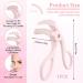 Kotkiddy Eyelash Curler Pink Eyelash Curler with 2 Silicone Refill Pads Premium Eyelash Curler Best Selling No Pinching or Pulling Eyelash Curler Makeup Tool - Buy Online on GoSupps.com