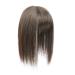 Remeehi Hairpiece with 3D Fringe Hair Topper Natural Look Synthetic Wig for Thin Hair