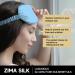 Zimasilk 100% Pure Mulberry Silk Sleeping Mask - 22 Momme Soft & Comfortable Eye Mask in Sky Blue for Ultimate Sleep - Buy Online on GoSupps.com