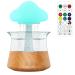 Rain Cloud Humidifier Water Drip with Remote Controller 7 Light Colours Timer 3 in 1 Aroma Diffuser Multifunctional Mushroom Rain Lamp Humidifier for Relaxing Sleeping(wood)