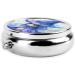 Little Blue Wizard Portable Metal Pill Box - Round Mini 3-Compartment Organizer for Small Pills Ideal for Travel - Buy Online on GoSupps.com