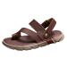 WCXTY Foot Correction Flip Flops for Mens Casual PU Lightweight Non-Slip Hallux Valgus Walking Sandals Summer Comfort Soft Ring Toe Bunion Slippers for Plantar Fasciitis 8 Brown