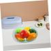 COOLHIYA Fruit Tray Glass Food Container Food Tray Terrarium nut Serving Tray Dessert Bowl Salad Bowl Counter Green 23.5X23.5X6CM - Buy Online on GoSupps.com