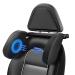 Headrest car children neck support car with a telescopic bar adjustable removable breathable car headrest car neck support neck pillow car cushions made of leather for children adults (black)