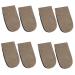 NOLITOY 4 Pairs Inner Heightening Half Pad Half Shoe Lift Anti-Slip Half Pads Shoes Height Increase Cushions Sports Heel Pads Half Lift Cushions Suede Detachable Men and Women Supplies