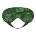 Cute Green Palm Leaves Print Double-Sided Eye Mask Soft and Light Blocking for Enhancing Sleep Quality