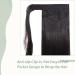Ombre Synthetic Wrap Around Ponytail Extension 24 Inch - Dark Black Straight Ponytail Extensions - Buy Online on GoSupps.com