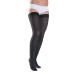 Sigvaris SIGVARIS COTTON KKL 2 AG thigh highs long with dotted edge one size black small PLUS