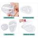 Premium Metatarsal Pads for Women | Silicone Foot Cushion Inserts for Pain Relief - Black & Transparent - Buy Online on GoSupps.com