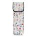 Flower Leaf Print Neoprene Curling Iron Holder Water Resistant Iron Curling Wand Cover Women's Heat Resistant Travel Organizer Bags