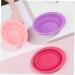 minkissy Makeup Brush Scrub Pad Cosmetics Brush Scrubber Brush Scrubber Pad Silicone Scrubbers Brush Cleaner Tool Makeup Brush Cleaning Mat Brush Cleaner Bow Portable Silica Gel Travel Bowl - Buy Online on GoSupps.com