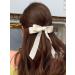 2PCS Hair Bows for Women- Silky Satin Bow Hair Clip Black+Black - Buy Online on GoSupps.com