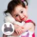 2pc Cartoon Eyepatch Masks - Cute Animal Design for Girls, Women - Plush Rabbit Eye Cover for Sleep and Shade - Grey - Buy Online on GoSupps.com