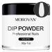 Morovan Dip Powder - White Nail Dip Powder Dipping Powder Nail System For Beginners DIY Nail Art Home Salon Odor-Free Long-Lasting No Nail Lamp Needed 30g/1oz