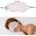 Silk Sleep Mask for Women and Men - Adjustable Double Sided Eye Cover for Travel, Yoga, Nap - Pink/Navy Blue - Buy Online on GoSupps.com