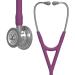 3M Littmann Cardiology IV Diagnostic Stethoscope Standard-Finish Chestpiece Plum Tube Stainless Stem and Headset 69 cm 6156 Standard Chestpiece/Stem/Headset Plum Tube Single