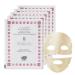 Whamisa Bio-Flower-Hydrogel Mask Mask Set (5 EA) 97.50% organic gelee face cloth mask only with rubber moisturizing soothing nourishing radiant skin brightening Korean skin care