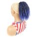 Human Hair Ponytail Hair Piece Syntheitc Short Fake Hair Pieces Drawstring Ponytail Hair Extensions Corn Wavy Curly Clip in Fluffy Ponytail Hairpiece for Women Ponytail Hairpiece for Women(Color:1BT 1BTBLUE2