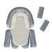 INFANZIA New 3-in-1 Head & Body Supports for Baby Newborn Infants (Grey Set) Prefect for All Seasons