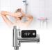 Shower Thermometer LED Display Faucet - Silver ABS PC - Bathroom 5-85 C - Buy Online on GoSupps.com