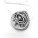 Oralgo Stylish Long Cord Necklace with Modern Flower Pendant | Silver Alloy Jewelry - Buy Online on GoSupps.com