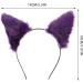 Healeved Faux Fur Cat Ears Headband - Purpless Halloween Headband for Women Soft Fabric Plush Fox Ears Headband for Halloween Thanksgiving Party Cosplay - Buy Online on GoSupps.com