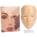Full Face Makeup Practice Tool Detachable Eyes Silicone Skin Friendly Makeup Practice Board with Plastic Stand for Beauty Makeup Trainers for Face Painting (White Skin) - Buy Online on GoSupps.com