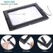 Magnifying Glass Rectangular Handheld Magnifier Reading Magnifying Glass Foldable Reading Loupe Desktop Magnifier 3X Magnifying Glass with LED Light Magnifier Safehappy - Buy Online on GoSupps.com