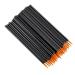 Srutueo 100Pcs Beauty Makeup Eyeliner Brushes Make Up Brush Disposable Eyeliner Brush with Cap Yellow