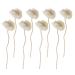 Yarnow fragrance glass empty diffuser sticks 8-part rattan diffusor flower-shaped refill diffuser sticks replacement diffuser sticks for essential oils for at home room scent bottle white1 size1