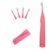 Folding Sonic Electric Toothbrush Travel Toothbrush Rechargeable Portable. Handle Equipped with a UVLED Sterilization Self Cleaning Chamber. Pink. 4 Brush Heads.