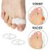 8-Piece Toe Silicone Separators for Hallux Valgus Correction - Alleviate Foot Pain with Invisible Toe Spacers - Buy Online on GoSupps.com
