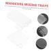 Didiseaon 2pcs Nail Palette Acrylic Nail Display & Cosmetic Palettes for Nail Art Eyeliner Eyeshadow & Cake Decoration | 7.7x7.7x2.7cm Transparent Design Ideal for DIY & Professional Use - Buy Online on GoSupps.com