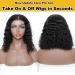 Domiso Deep Wave Bob Wig 12 Inch - Glueless Human Hair Lace Wig for Black Women - Buy Online on GoSupps.com