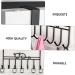 ABOOFAN 7 Door Hook Coat Hangers Hat Hangers Rustic Decor Over Door Organizer Hanging Office Storage Rack - Buy Online on GoSupps.com