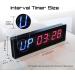 Naoeleii Gym Timer Clock with Remote - Large LED Workout Timer for Home Gym - Interval Training Stopwatch with Buzzer - Buy Online on GoSupps.com