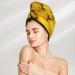 Premium Hair Towel Wrap - Quick Drying Towel Turban in Ripe Yellow Lemon | Perfect for Fast Hair Drying - Buy Online on GoSupps.com