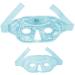 CONBELLA Ice Face Mask for Hot/Cold Therapy - Gel Bead Mask for Puffy Eyes, Headaches & Stress Relief - Soft Plush Backing - Eye Holes - 6 Blue Pack - Buy Online on GoSupps.com