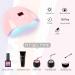 COSCELIA UV LED Nail Lamp 36W | Portable Gel Nail Dryer with Timer | Professional Nail Hardening Lamp (Pink) - Buy Online on GoSupps.com